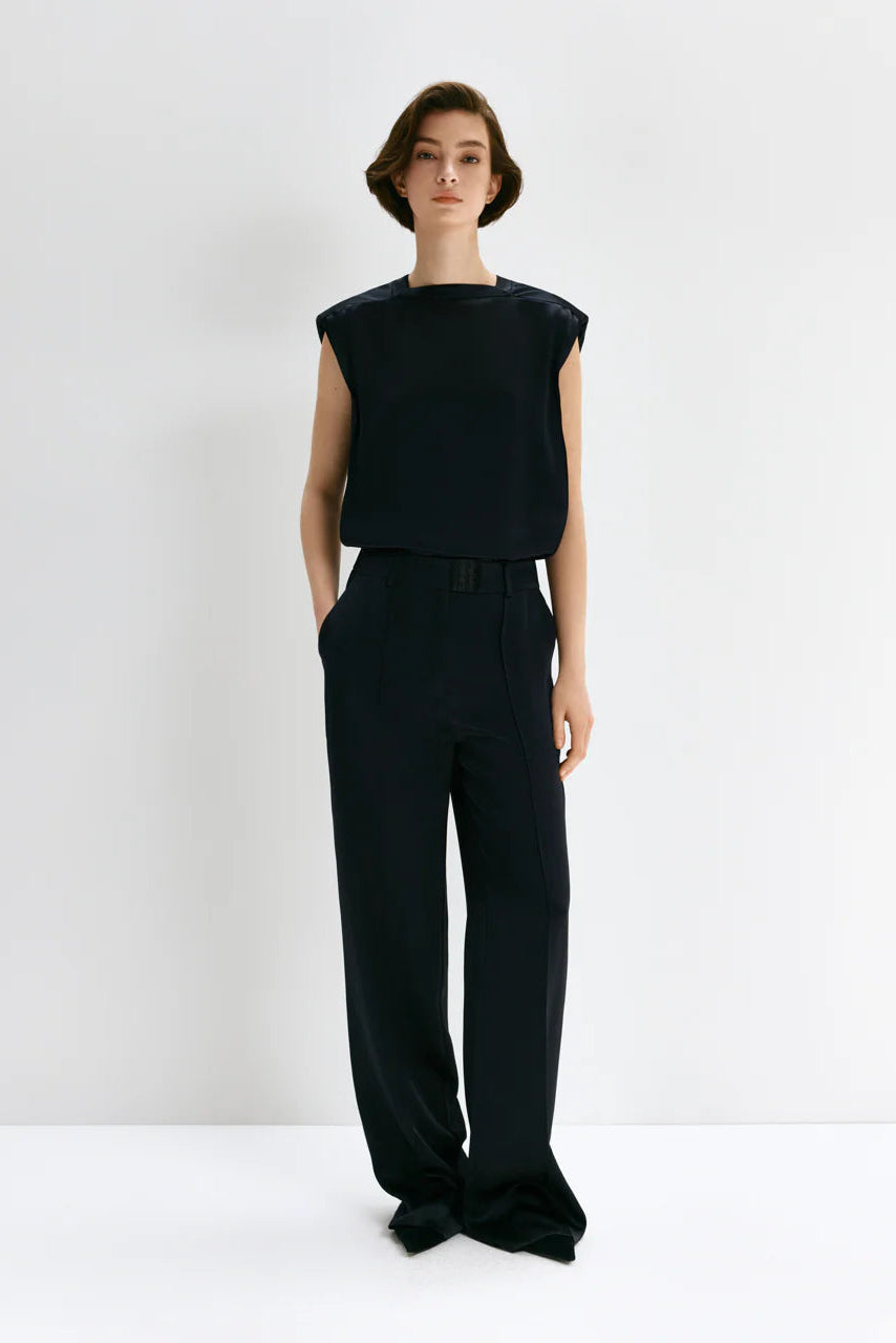 Брюки з бра застібкою