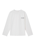 EMBROIDERED CORE LONGSLEEVE - WARM WHITE