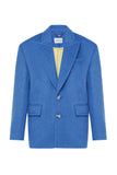 MAGNETIC FLUFFY NAVY COAT