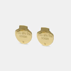 Сережки Shell gold