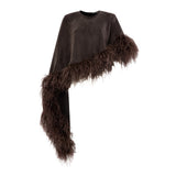 Пончо з боа Nika