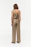 Шовкові брюки Amalfi Khaki-taupe
