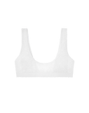 EMBROIDERED LACE SCOOP BRALETTE WHITE