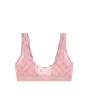 EMBROIDERED LACE SCOOP BRALETTE ROSE