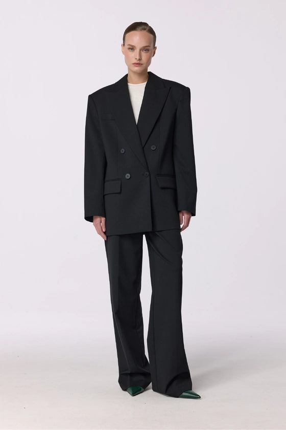 Брюки вовняні на середній посадці зі стрілками