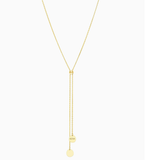 Кольє-краватка, клюшки, жовте золото