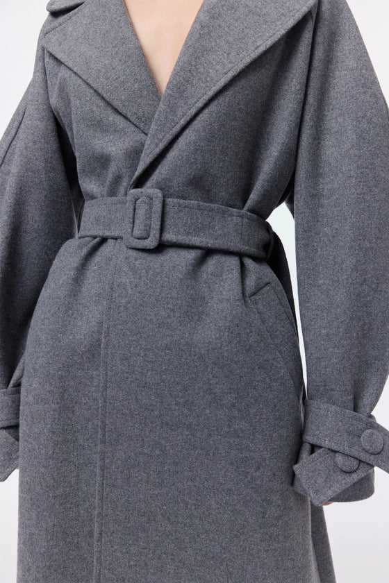 Пальто оверсайз зі спущеним рукавом