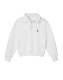 CORE DOUBLE-COLLAR POLO - WARM WHITE