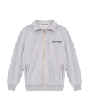 LE CLUB COLLAR ZIP HOODIE - GREY