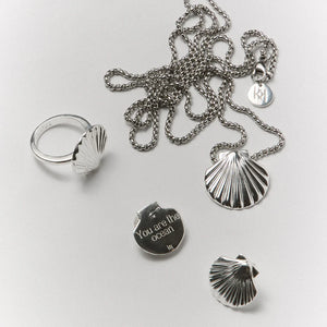 Сережки Shell silver