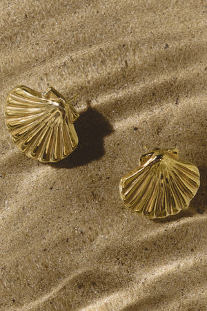 Сережки Shell gold