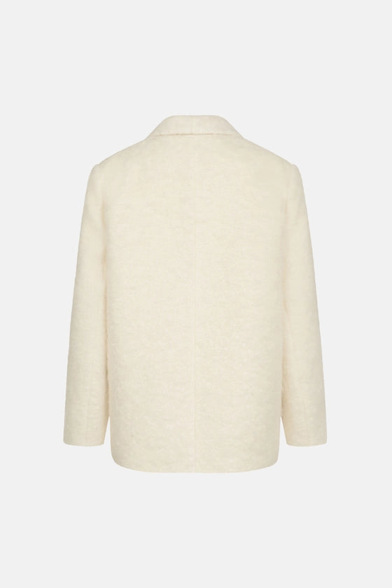 Пальто-жакет оверсайз з альпаки