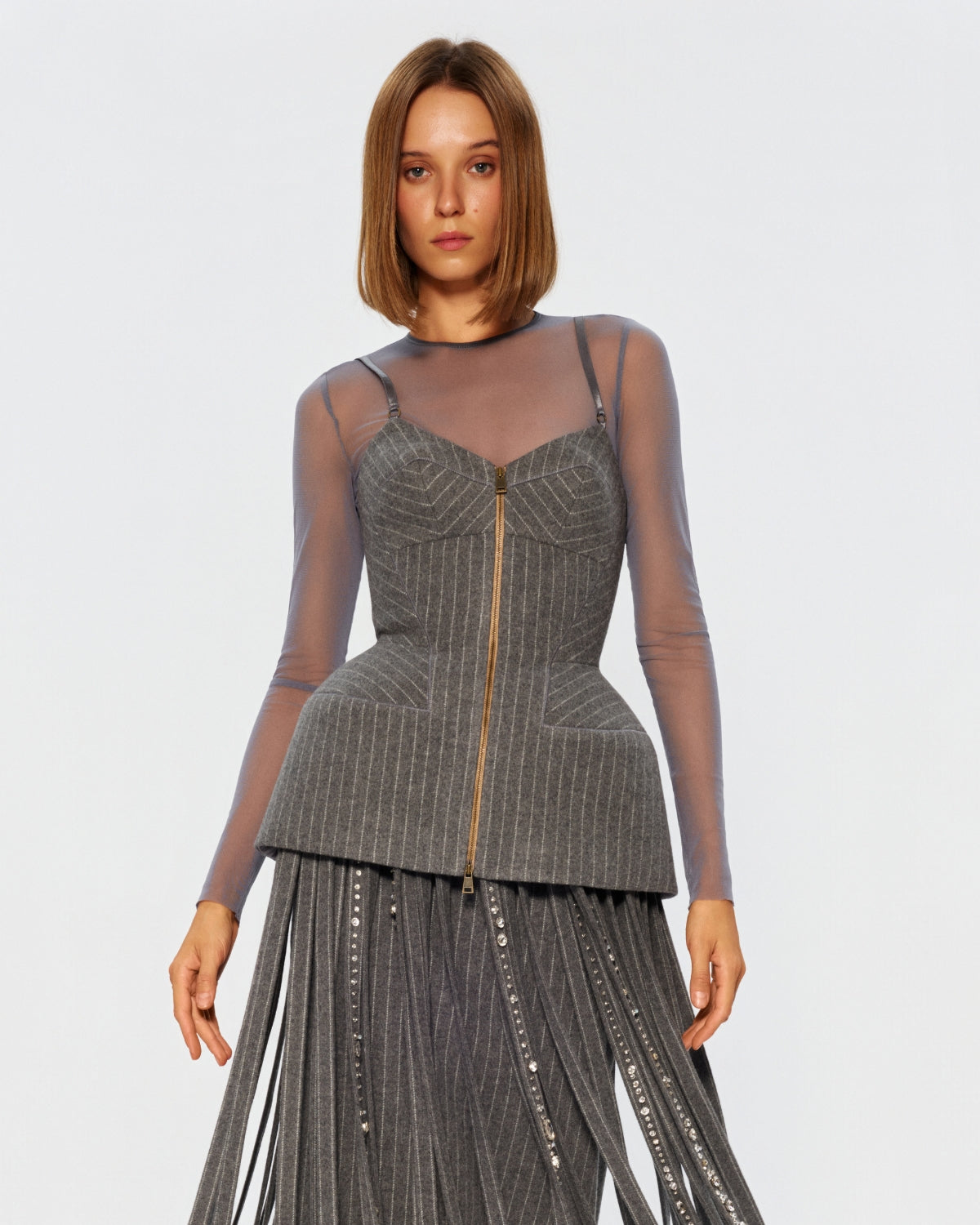 Iconic корсет з вовни в смужку