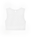 EMBROIDERED LACE CROP TOP WHITE