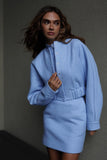 BOUCLE WOOL BLUE SET