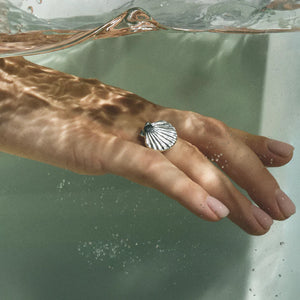 Каблучка Shell silver