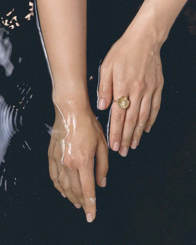 Каблучка Shell gold
