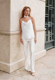 Шовковий топ Adore White