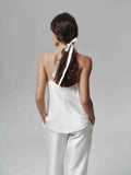 Шовковий топ Adore White
