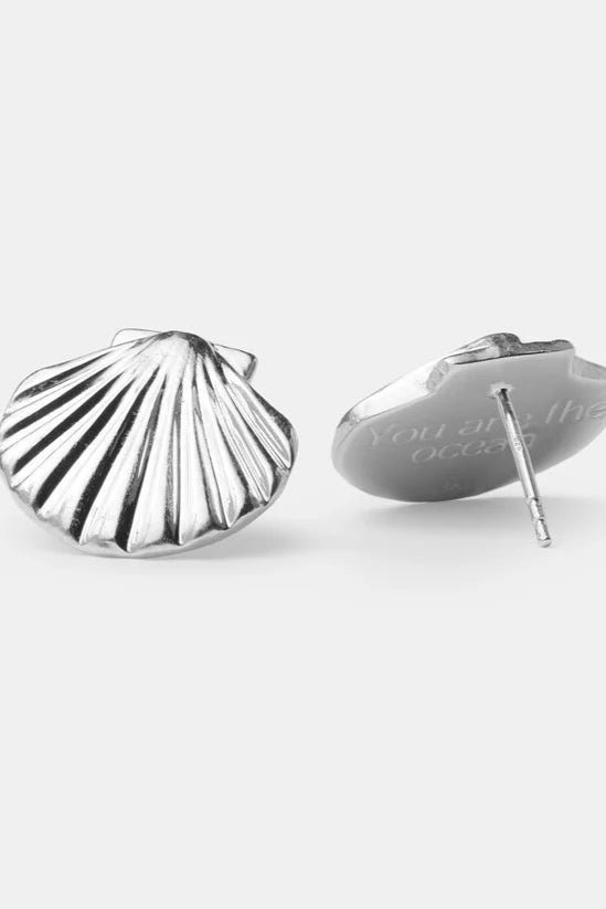 Сережки Shell silver