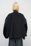 Бомбер BLACK CAPE OVERLAY BOMBER JACKET