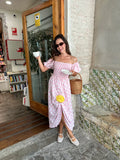 Сукня Belle з трояндою у рожевий горохСукня Belle з трояндою у рожевий горох