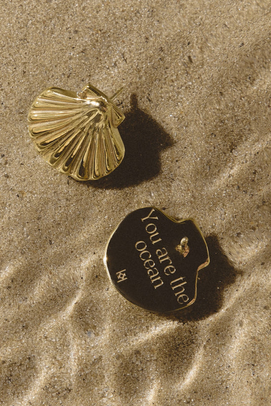 Сережки Shell gold