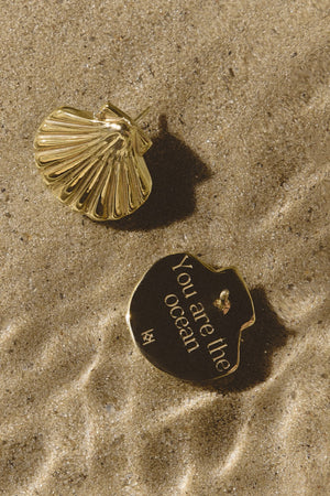 Сережки Shell gold