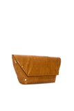 CROCO OCHRE SMALL CLUTCH