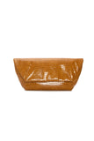 CROCO OCHRE SMALL CLUTCH