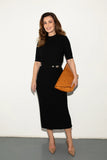 CROCO OCHRE SMALL CLUTCH