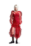 Сукня Довга Червона Напівпрозора