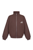 FULL ZIP SWEATSHIRT / BROWN