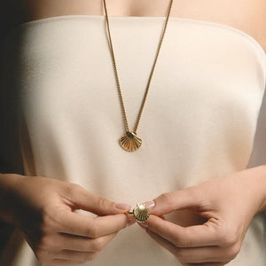 Каблучка Shell gold