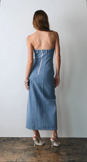 Сукня максі denim