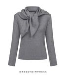 Лонг Scarf Longsleeve grey