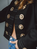 Жакет black blazer with buttons