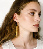 Сережки 'Колосок" довгі  Spikelet long earrings