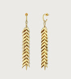 Сережки 'Колосок" довгі  Spikelet long earrings