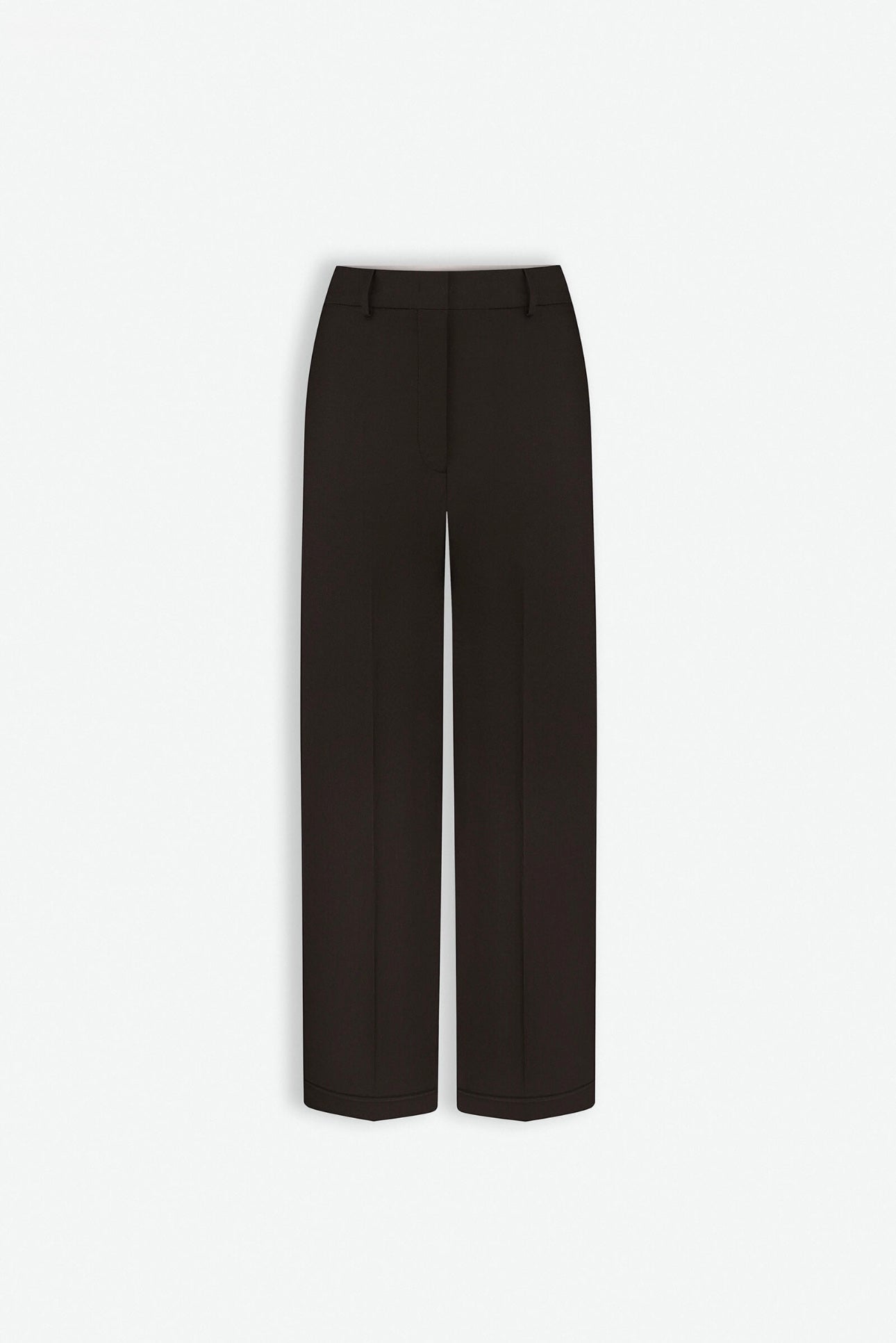 WOOL BLAND CROPPED TROUSERS