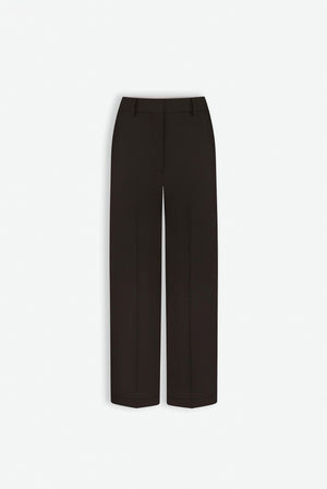 WOOL BLAND CROPPED TROUSERS