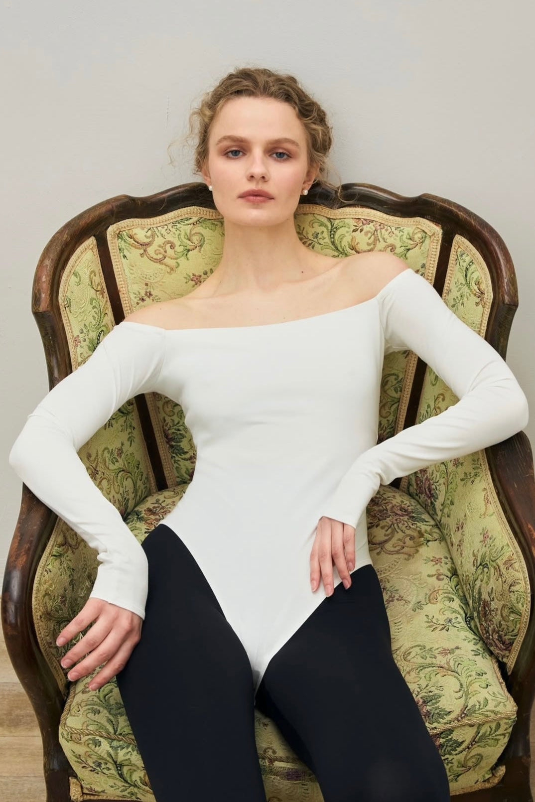 Боді Barre Bodysuit in Milk