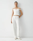 Корсет  Ivory white corset with hooks