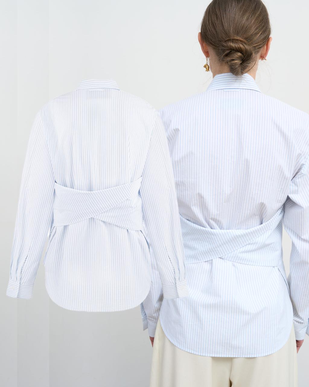 Сорочка з перекрутом на спині