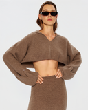 Кроп-светр з рукавичками