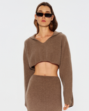 Кроп-светр з рукавичками