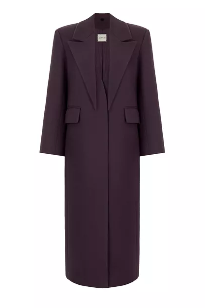 Пальто трансформер сливове