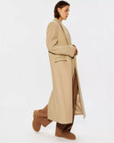 Пряме двобортне пальто