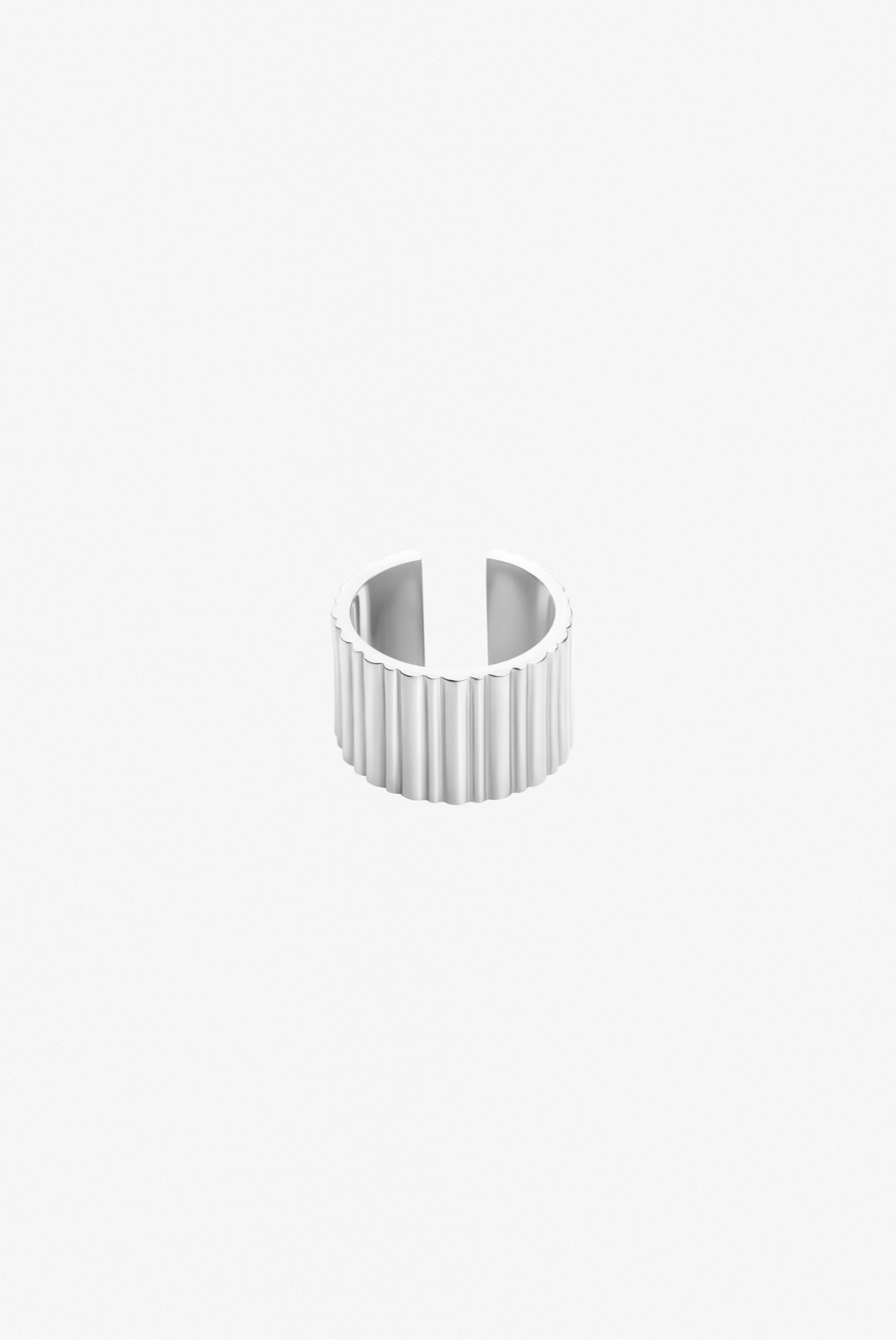 RIBBED WIDE RING