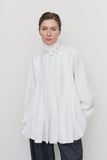 PEPLUM-PLEAT BLOUSE